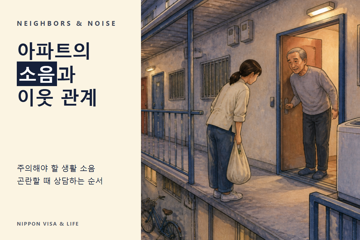 일본의 아파트·맨션 소음과 이웃 관계｜주의해야 할 생활 소리, 계약에서 정해진 것, 소리 때문에 곤란할 때의 상담처
