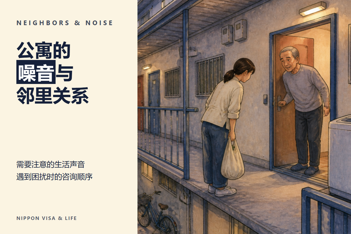 在日本的公寓里如何应对噪音与邻里关系｜需要注意的生活声音、租赁合同中的规定、被声音困扰时的咨询窗口