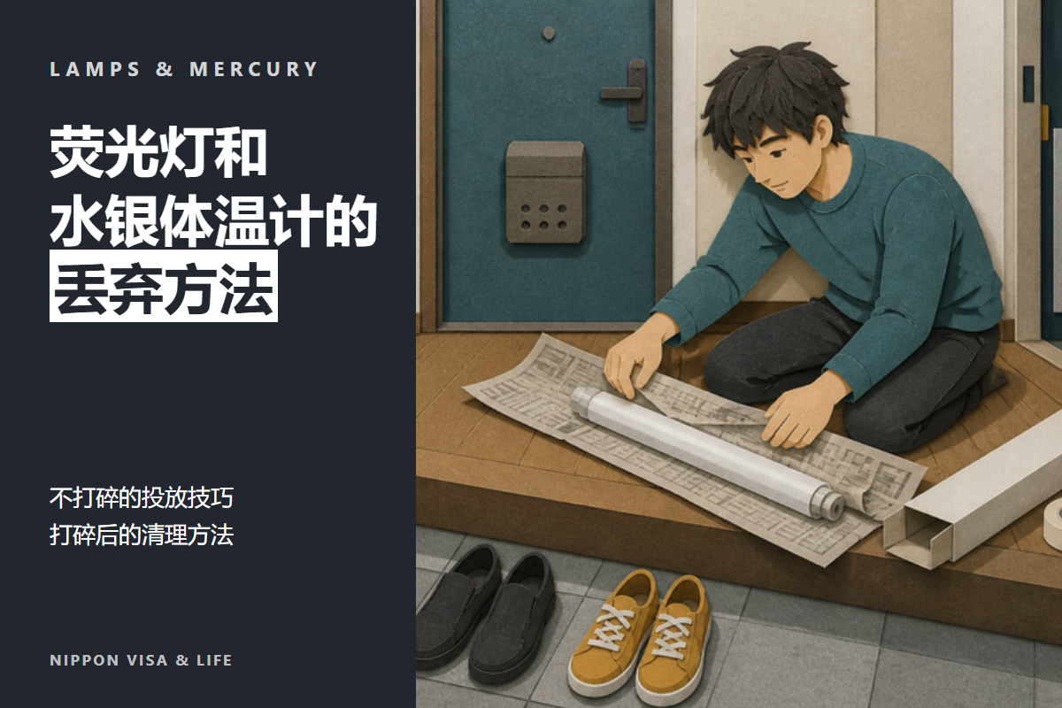 在日本如何丢弃荧光灯・灯泡・水银体温计｜不让它们破碎的丢弃方法，以及打碎后的清理方法